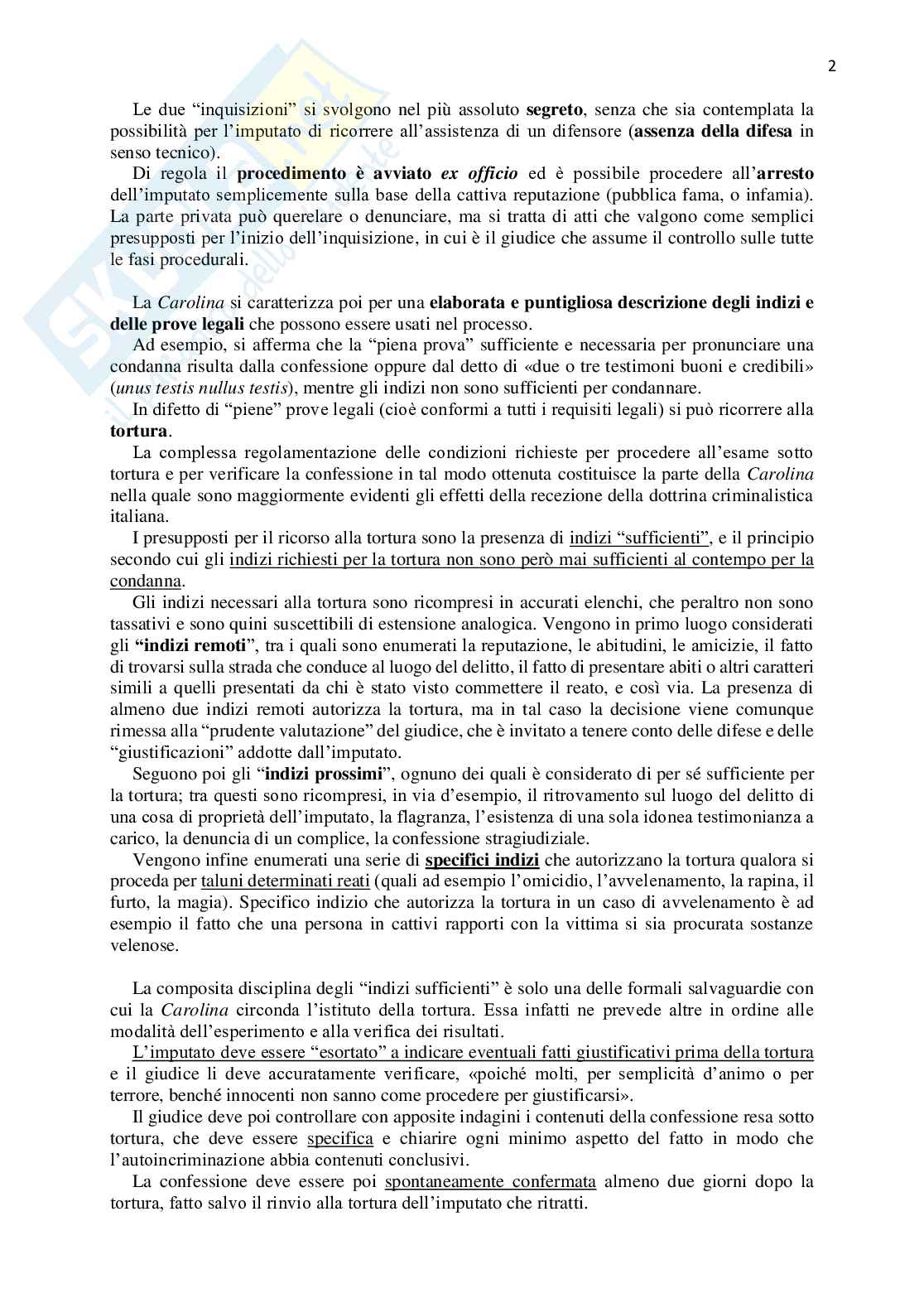 Processo penale nell'Europa dell'età moderna Pag. 2