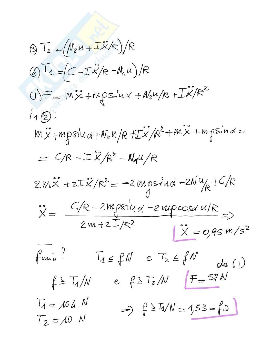 Temi d'esame Meccanica delle macchine Pag. 11