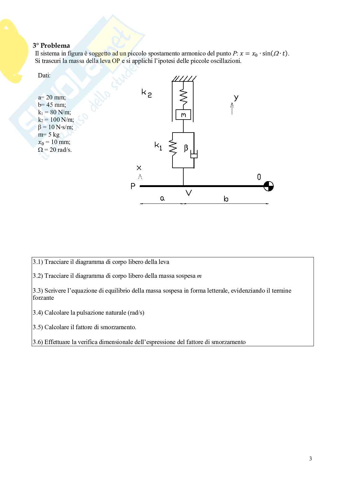 Temi d'esame Meccanica delle macchine Pag. 26