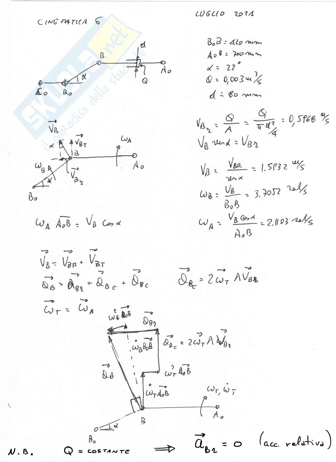 Temi d'esame Meccanica delle macchine Pag. 41