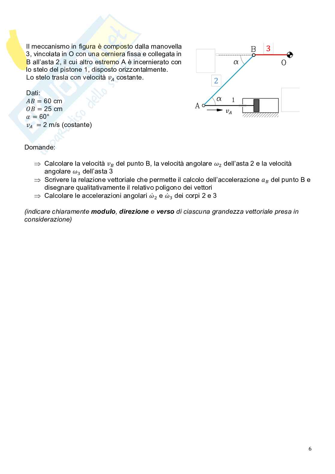 Temi d'esame Meccanica delle macchine Pag. 6