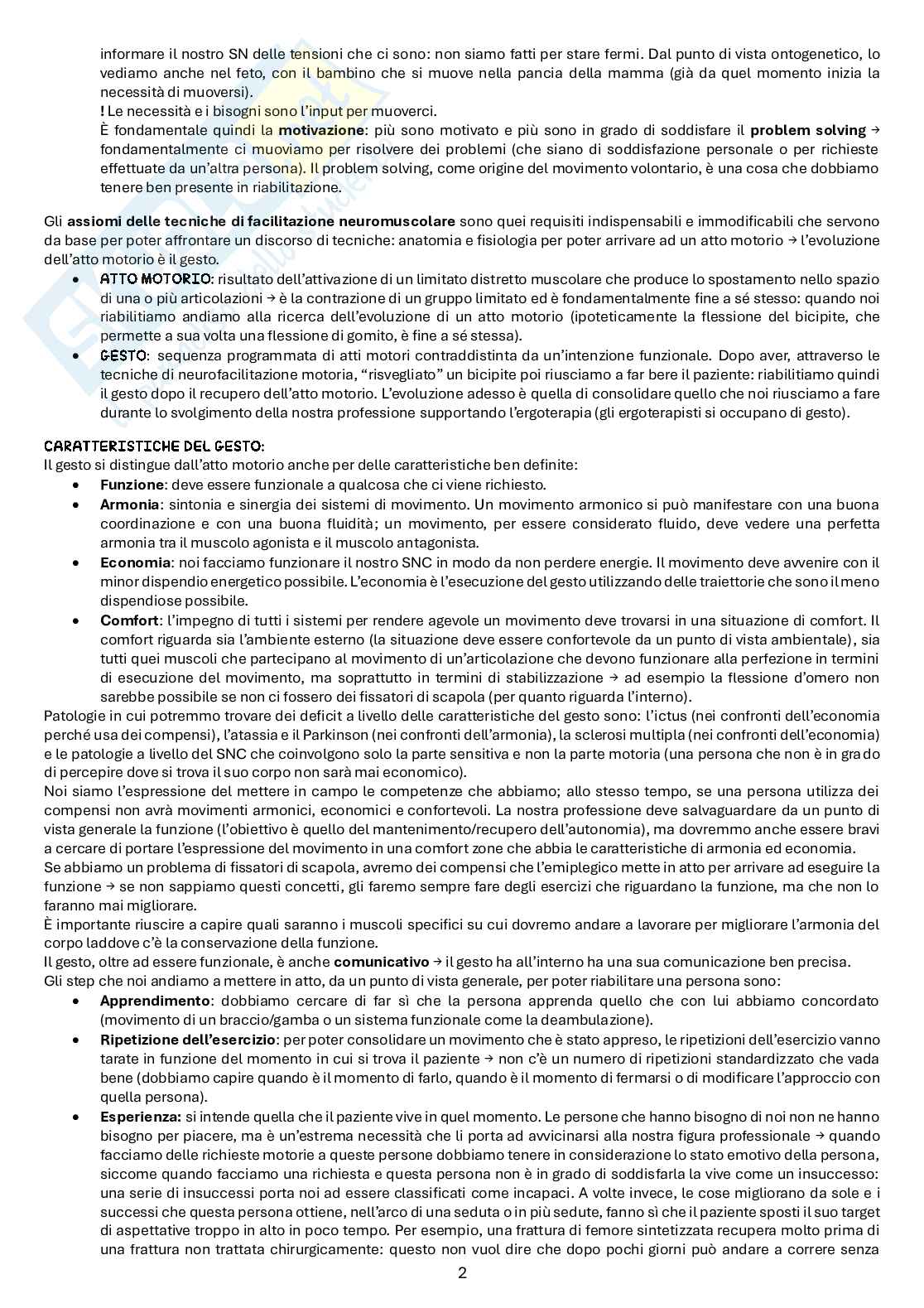 Tecniche di facilitazione neuromotoria Pag. 2