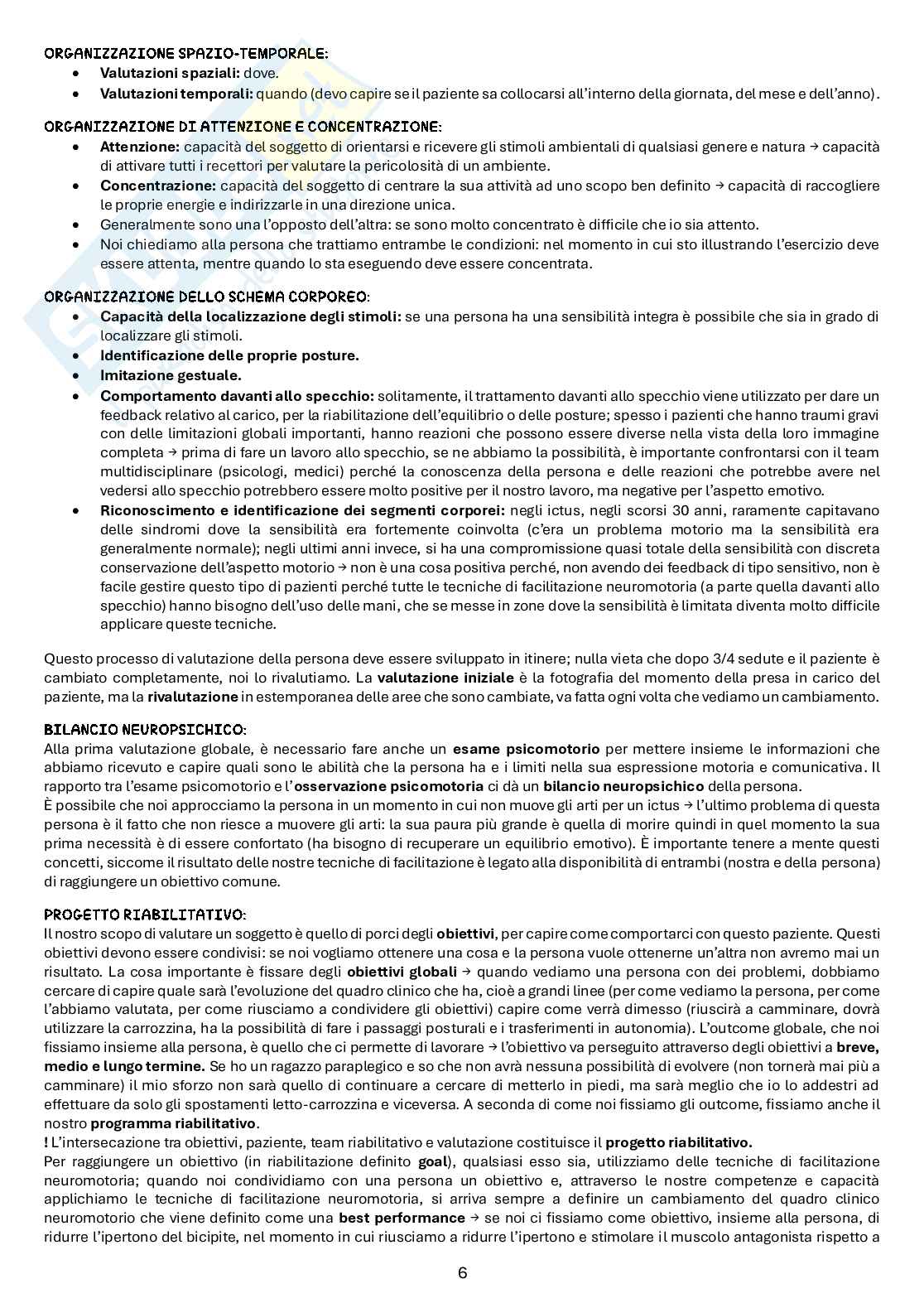 Tecniche di facilitazione neuromotoria Pag. 6