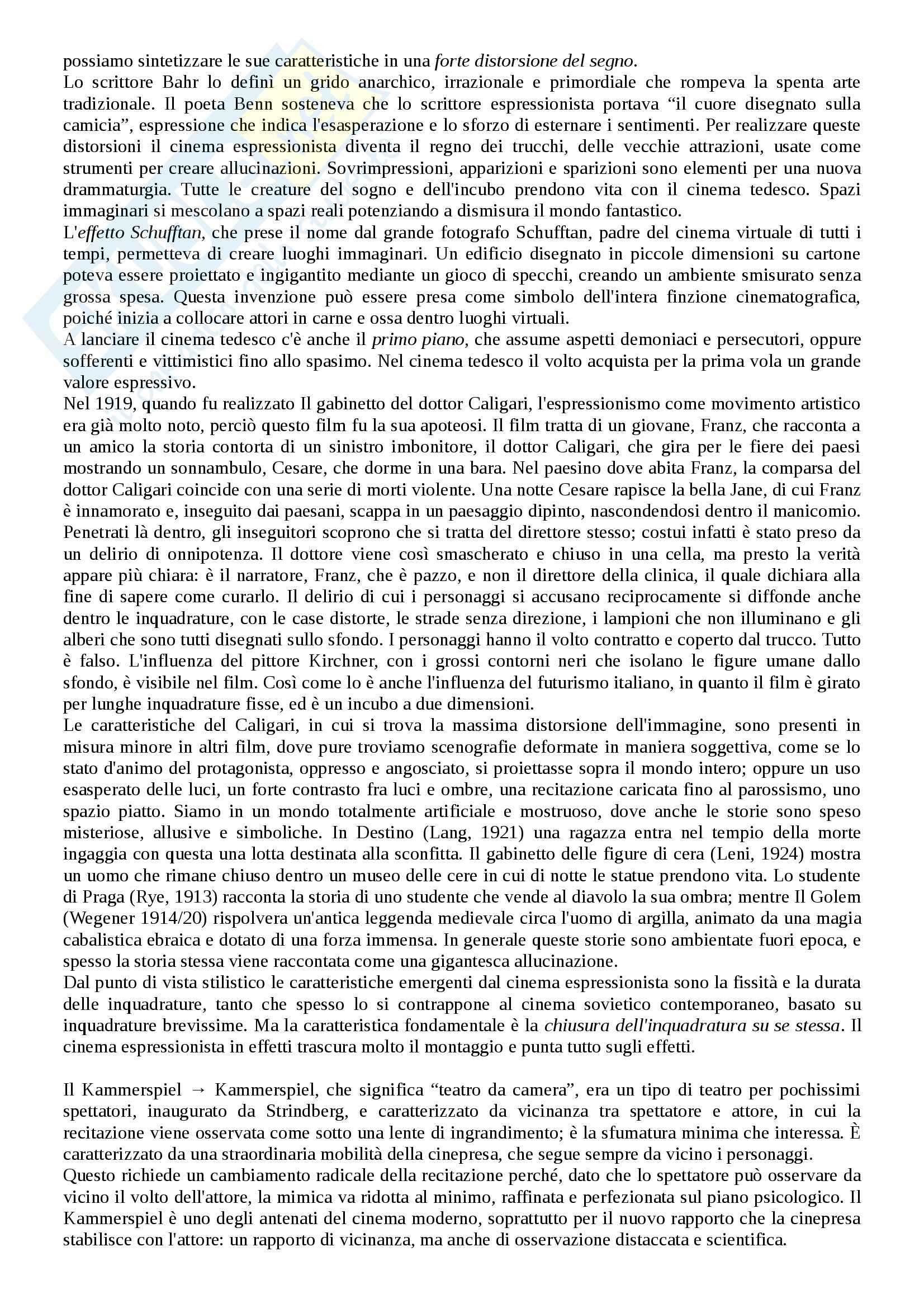 Riassunto esame Storia del cinema, prof. Bernardi, libro consigliato L'avventura del cinematografo, Bernardi Pag. 26