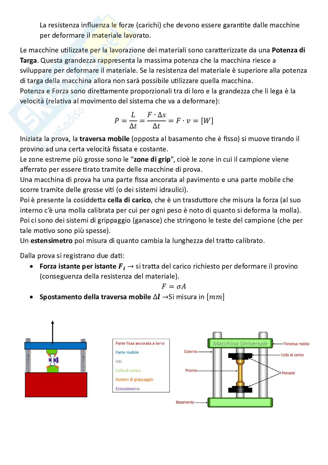Tecnologie industriali ,pt.2 - Comportamento meccanico di un materiale metallico ed esercizi Pag. 2