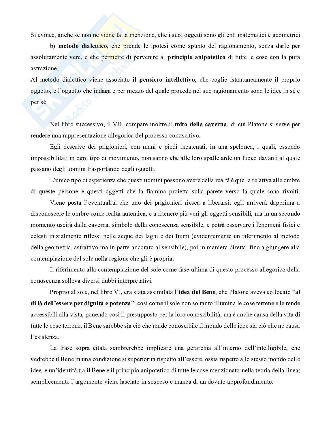Riassunto esame Storia della Filosofia Antica, prof. Petrucci, libro consigliato Storia della filosofia antica, Cambiano Pag. 21