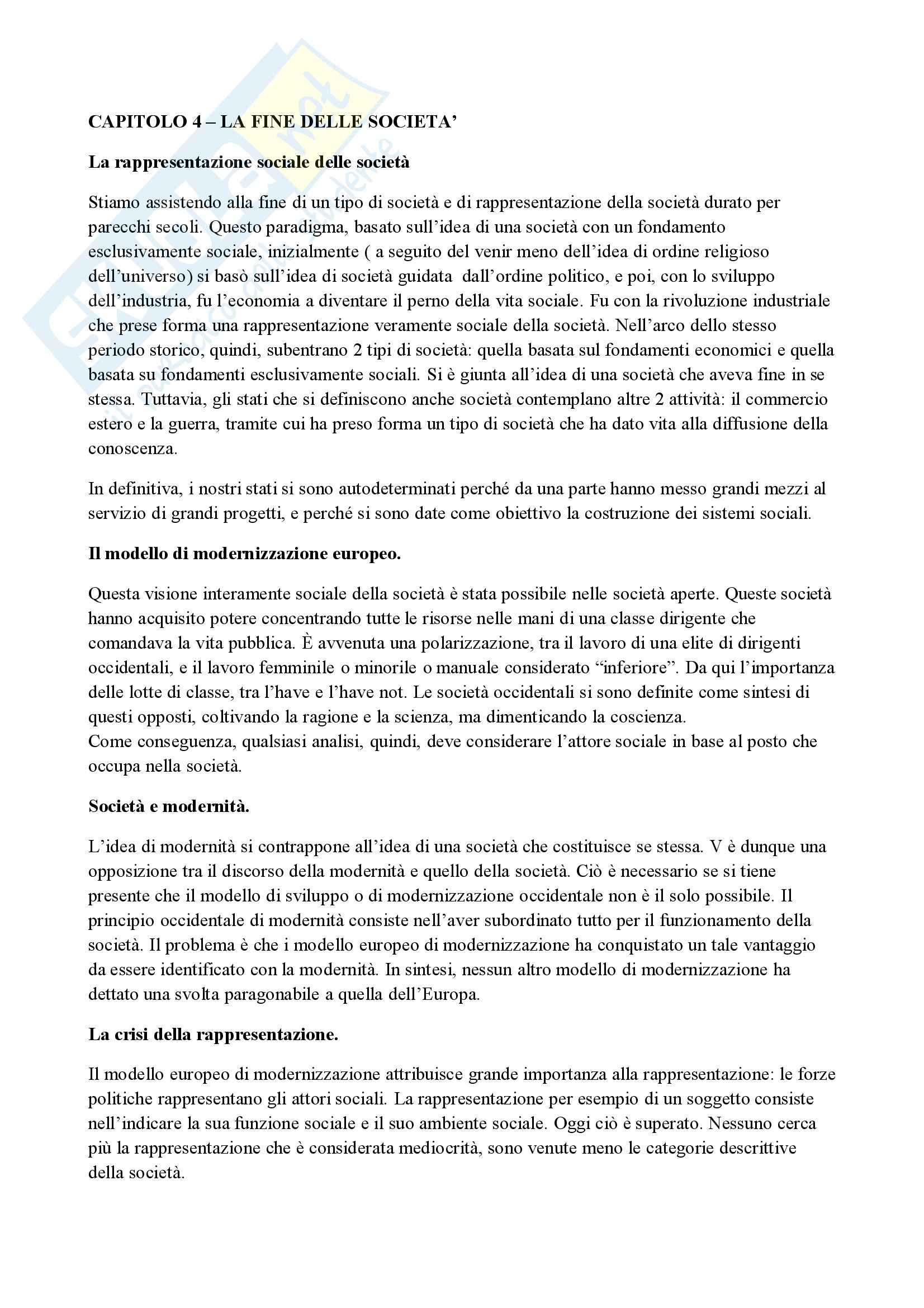 Sociologia dei processi culturali e comunicativi – Globalizzazione Pag. 6