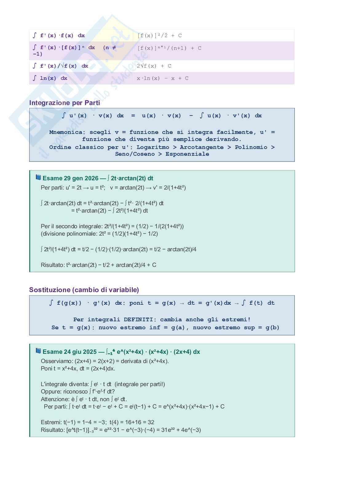 Matematica per biologia: formulario salva-esame + temi d'esame 2025/2026 svolti  Pag. 11