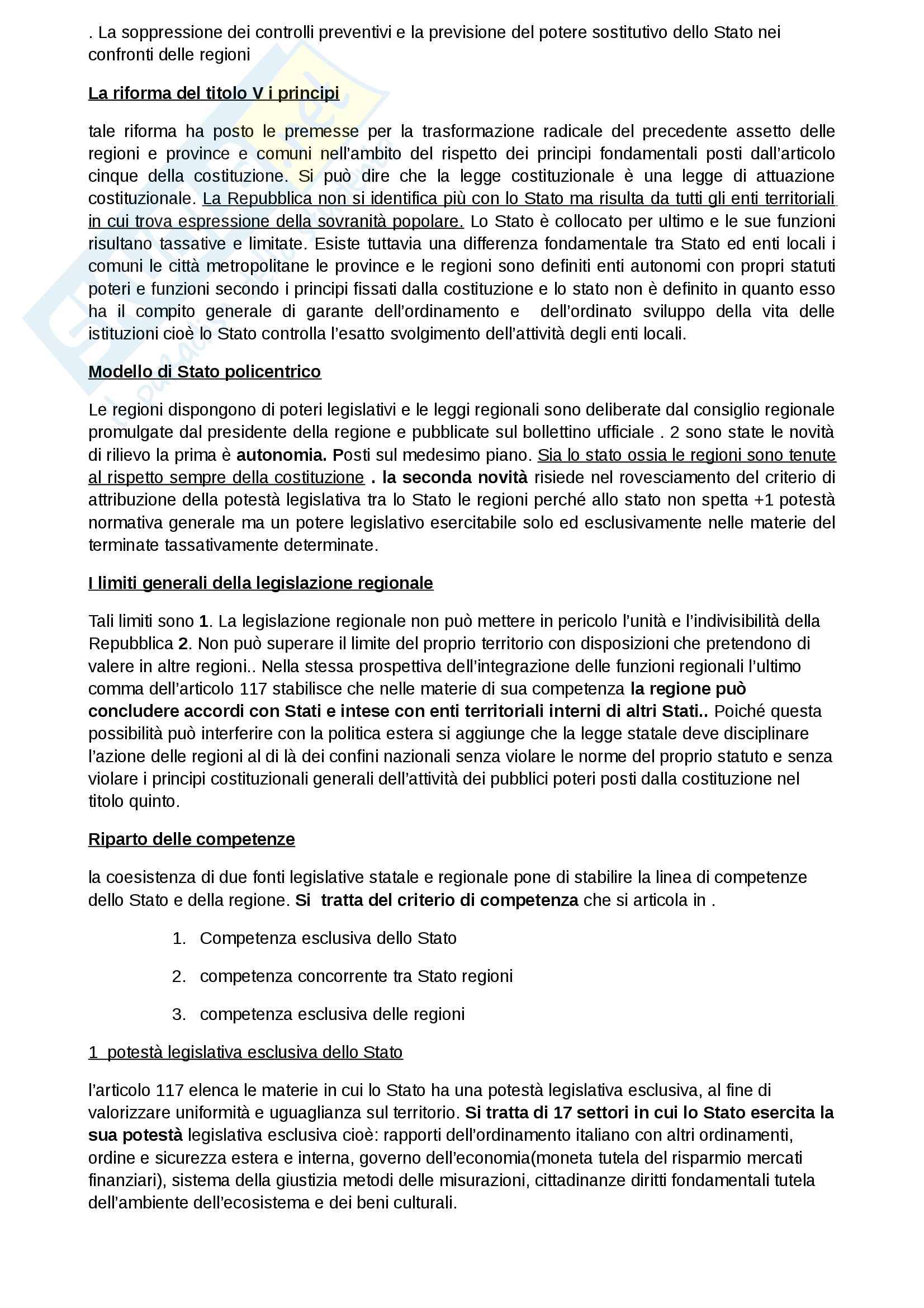 appunti diritto: atti amministrativi; autonomia e decentramento; corte costituzionale Pag. 2