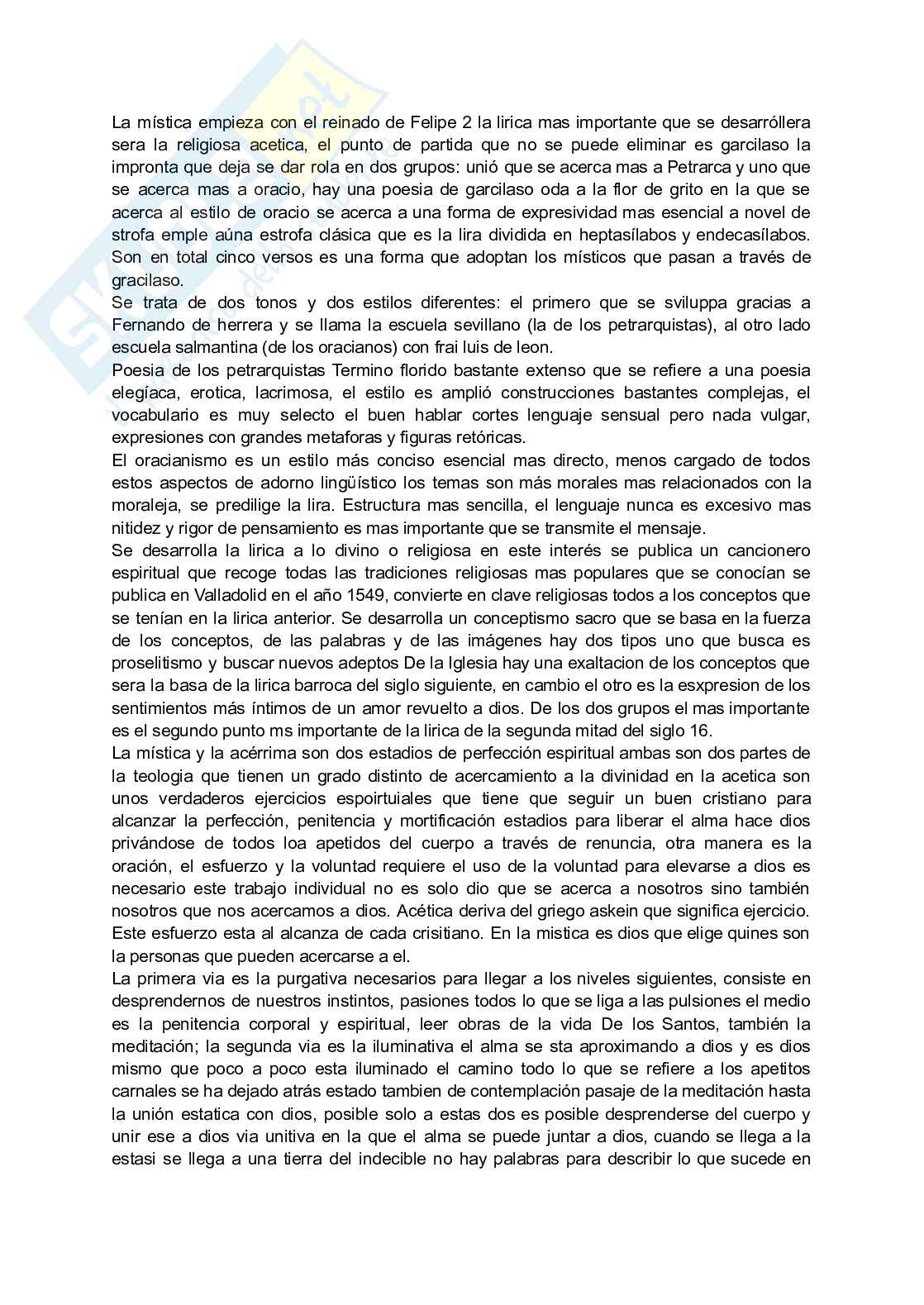 Appunti di Letteratura spagnola 2 Pag. 11