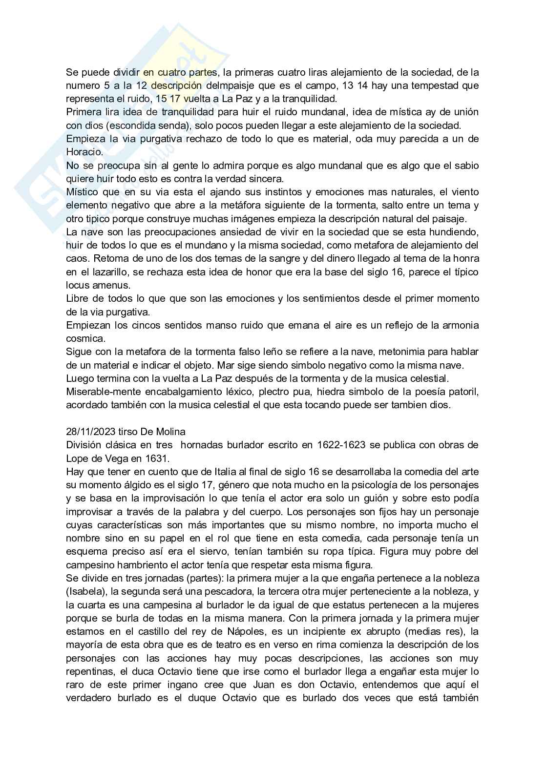 Appunti di Letteratura spagnola 2 Pag. 21