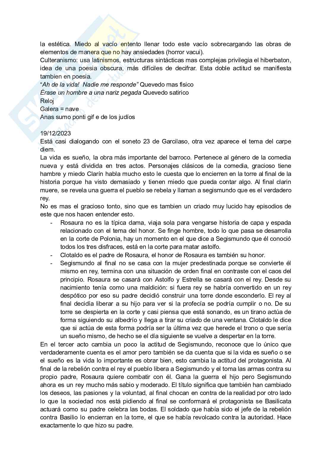 Appunti di Letteratura spagnola 2 Pag. 31
