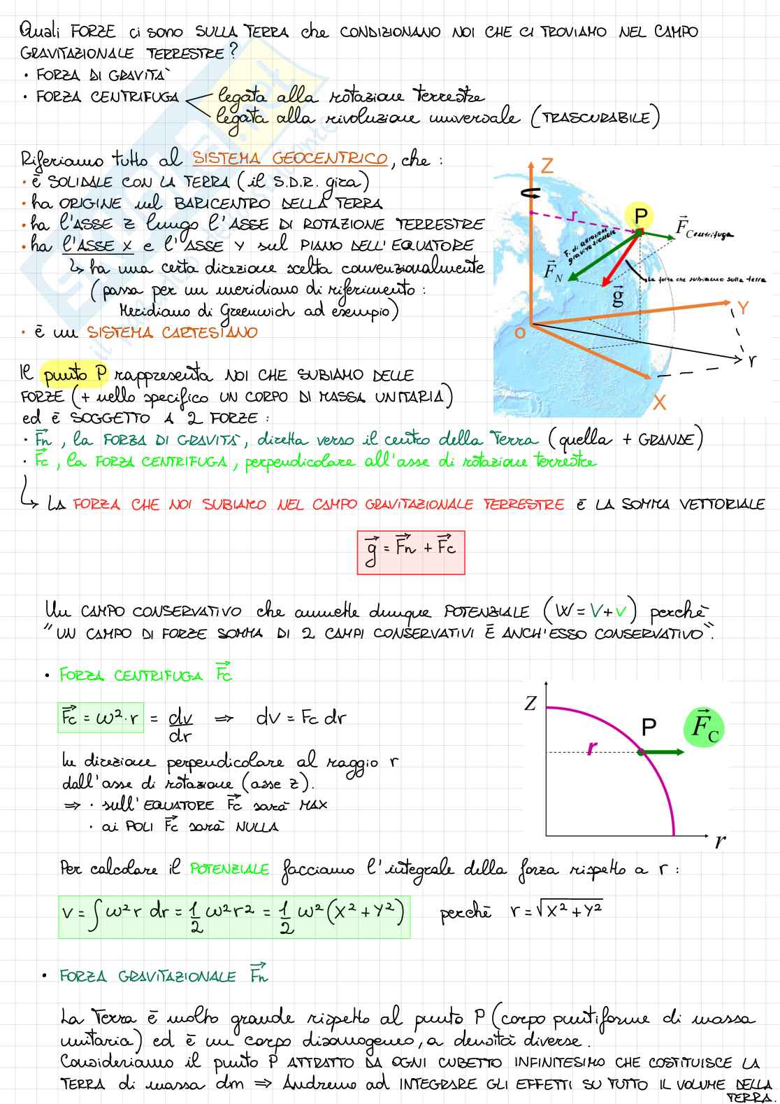 Appunti della parte di Geodesia del corso di Topografia Pag. 2
