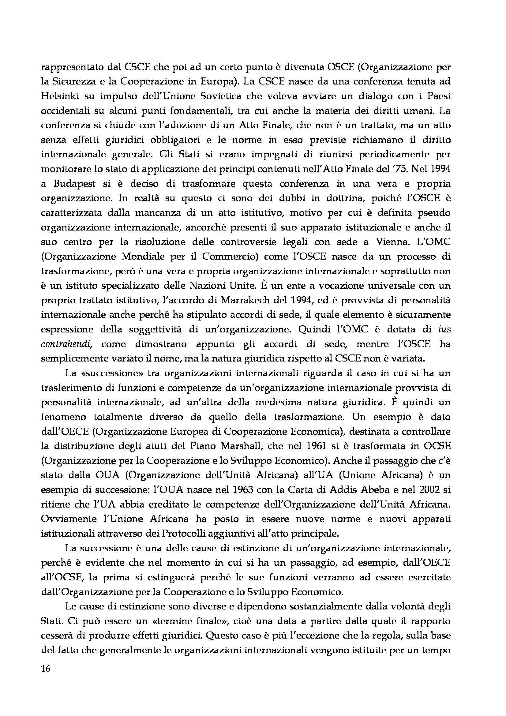 Diritto delle organizzazioni internazionali - Appunti Pag. 16